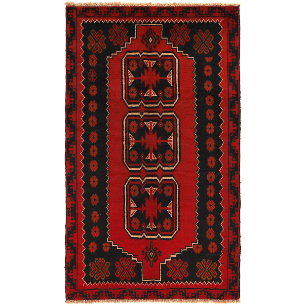 Handmade Balochi Rug 3' 8" x 6' 2" - No. AL94910