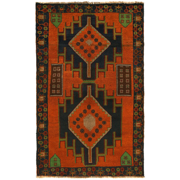 Handmade Balochi Rug 3' 10" x 6' 4" - No. AL16457