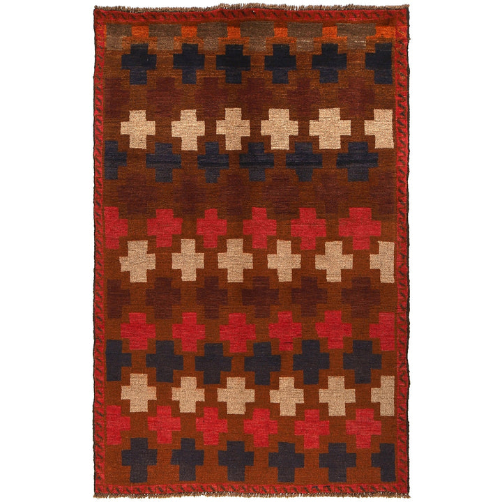 Handmade Balochi Rug 4' 4" x 6' 1" - No. AL88382