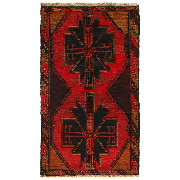 Tribal Baloch Rug 3' 8" x 6' 8" - No. AL23237