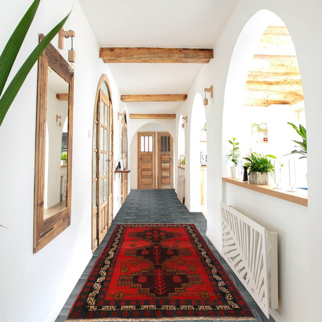 Tribal Baloch Rug 3' 9" x 6' 3" - No. AL74750