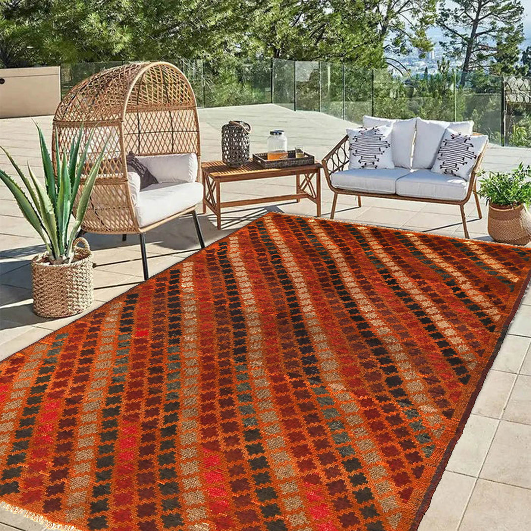 Afghan Baluchi Rug 3' 11" x 6' 4" Hand-Knotted texture
