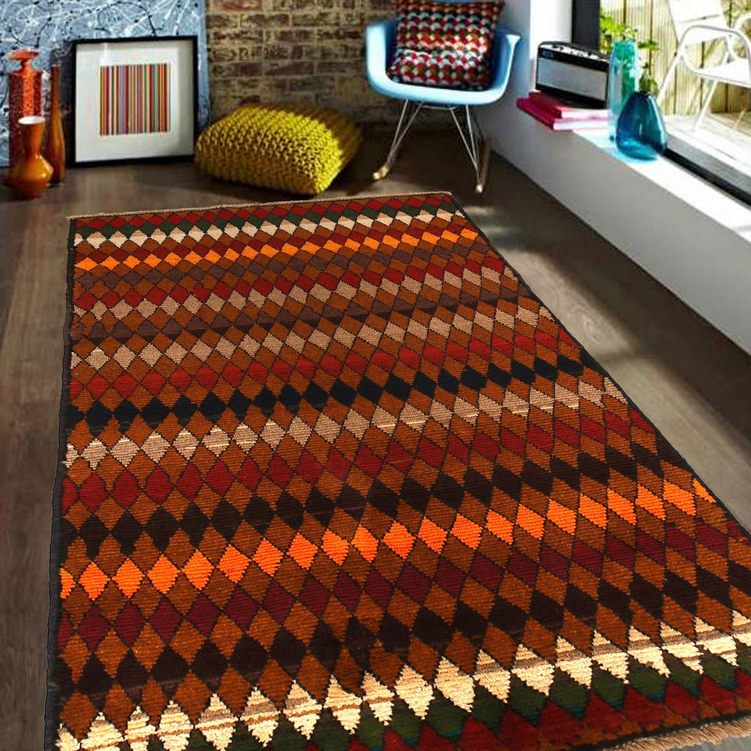 Tribal Baloch Rug 3' 8" x 6' 1" - No. AL43550