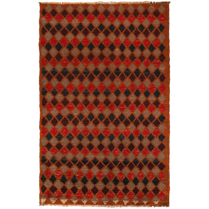 Tribal Baloch Rug 3' 9" x 6' 2" - No. AL34063