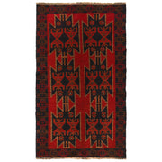 Tribal Baloch Rug 3' 7" x 6' 2" - No. AL66031