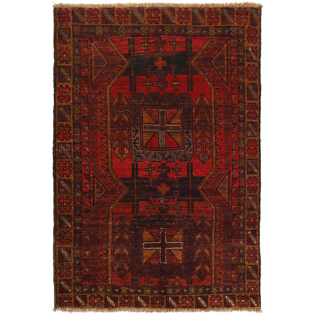 Tribal Baloch Rug 3' 9" x 5' 10" - No. AL36868