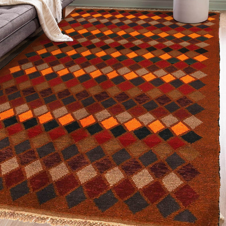 Tribal Baloch Rug 3' 8" x 6' 4" - No. AL79526