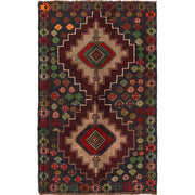 Tribal Baloch Rug 3' 10" x 6' 4" - No. AL70600
