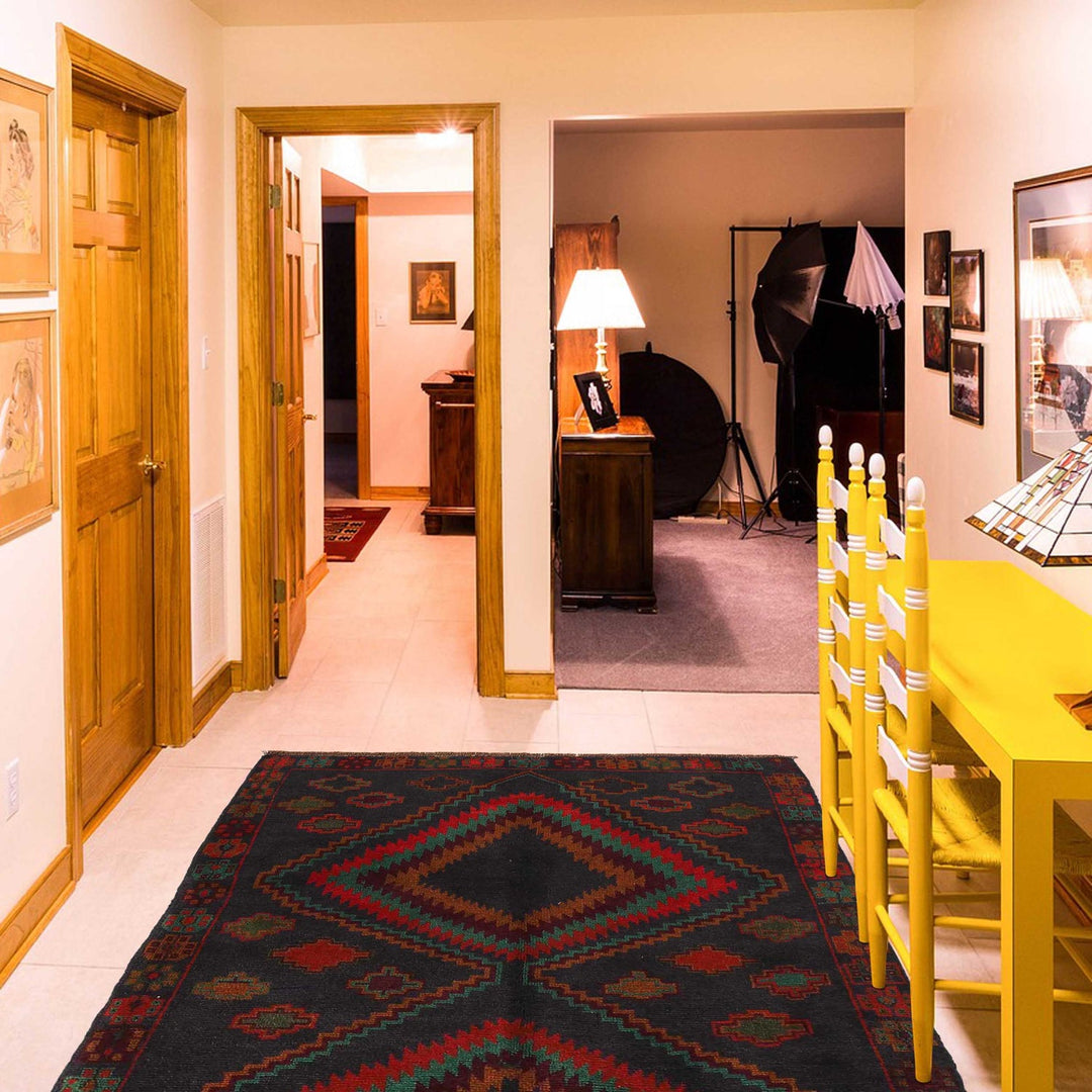 Tribal Baloch Rug 4' 4" x 6' 6" - No. AL98151