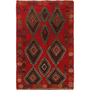 Tribal Baloch Rug 4' 2" x 6' 5" - No. AL86963
