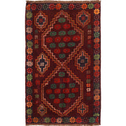 Tribal Baloch Rug 3' 11" x 6' 4" - No. AL69947