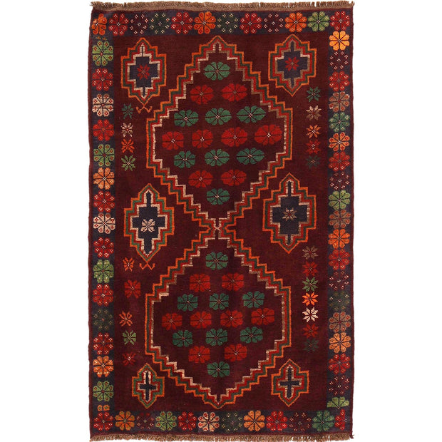 Tribal Baloch Rug 3' 11" x 6' 4" - No. AL69947