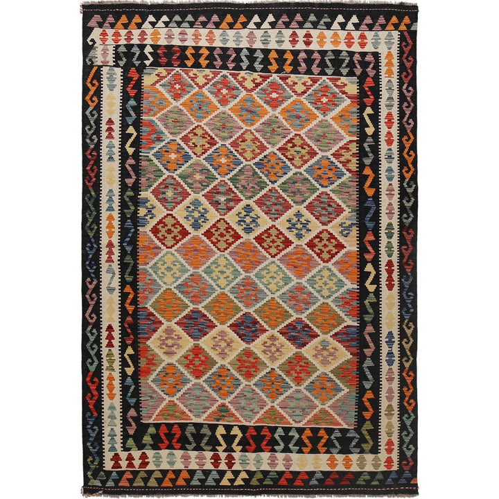 Handmade Vegetable Kilim 5' 8" x 8' 2" - No. AL13682