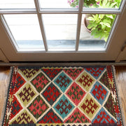 Hand Knotted Afghan Style Kilim 1' 11 x 2' 11" - No. AL40441