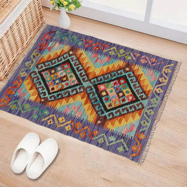 Small Size Chobi Kilim 2' 0 x 2' 11" - No. AL79037