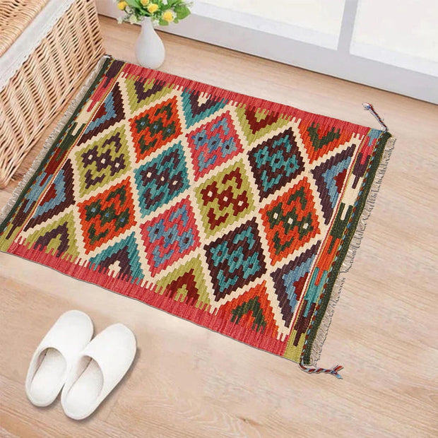 Handmade Afghan Vegetable Kilim 2' 0 x 2' 10" - No. AL75180