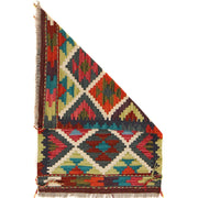 Colorful Flat-Weave Wool Kilim 2' 0 x 2' 11" - No. AL68531