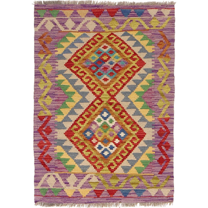 Handmade Vegetable Kilim 2' 0 x 3' 2" - No. AL89254