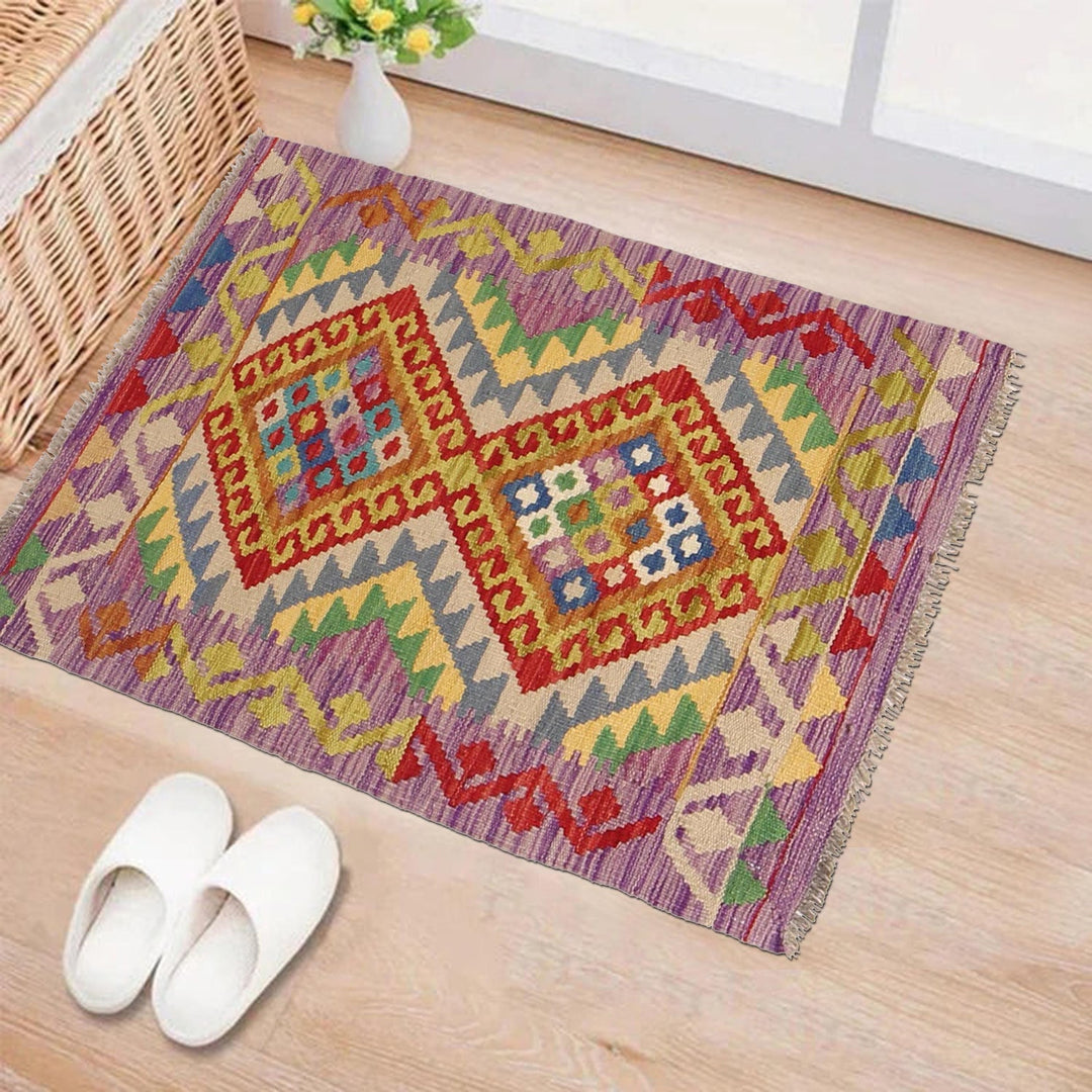 Handmade Vegetable Kilim 2' 0 x 3' 2" - No. AL89254