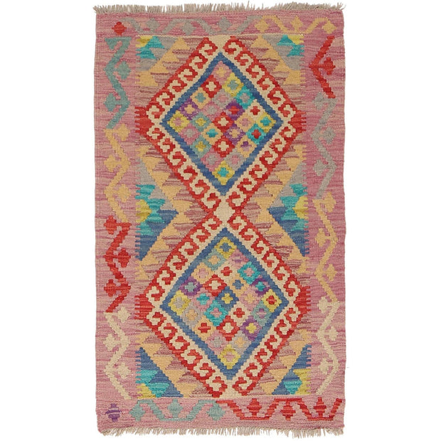 Handmade Vegetable Kelim 2' 0 x 3' 5" - No. AL68756