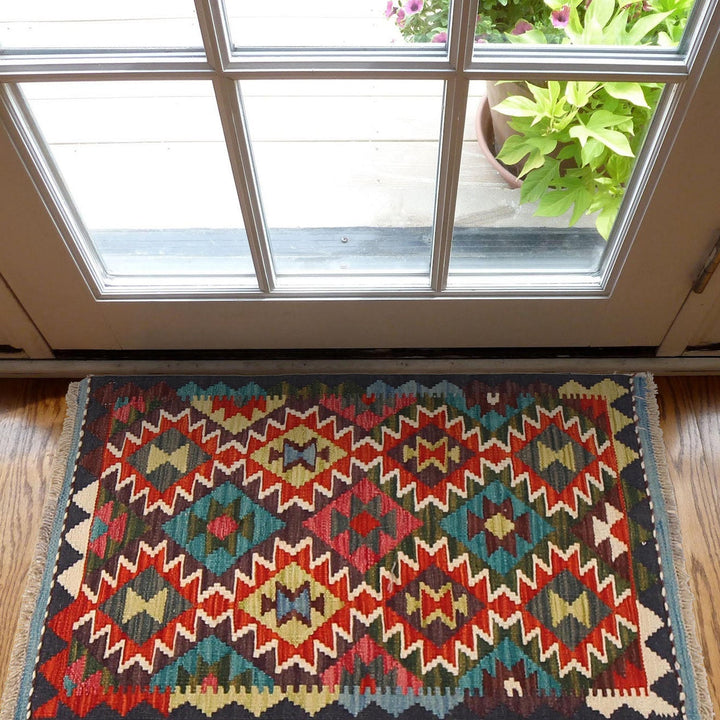 Handmade Vegetable Kelim 1' 10 x 3' 0" - No. AL51131