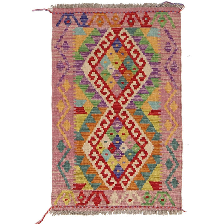 Handmade Vegetable Kelim 1' 11 x 3' 0" - No. AL22098