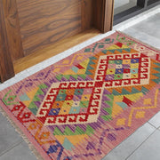 Handmade Vegetable Kelim 1' 11 x 3' 0" - No. AL22098