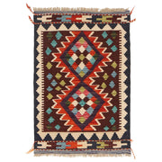 Hand Knotted Afghan Style Kilim 2' 0 x 2' 11" - No. AL80740