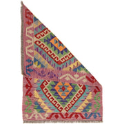 Hand Knotted Afghan Style Kilim 2' 2 x 3' 2" - No. AL39875