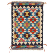 Handmade Turkish Design Wool Kilim 2' 0 x 2' 11" - No. AL66450