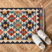 Handmade Turkish Design Wool Kilim 2' 0 x 2' 11" - No. AL66450