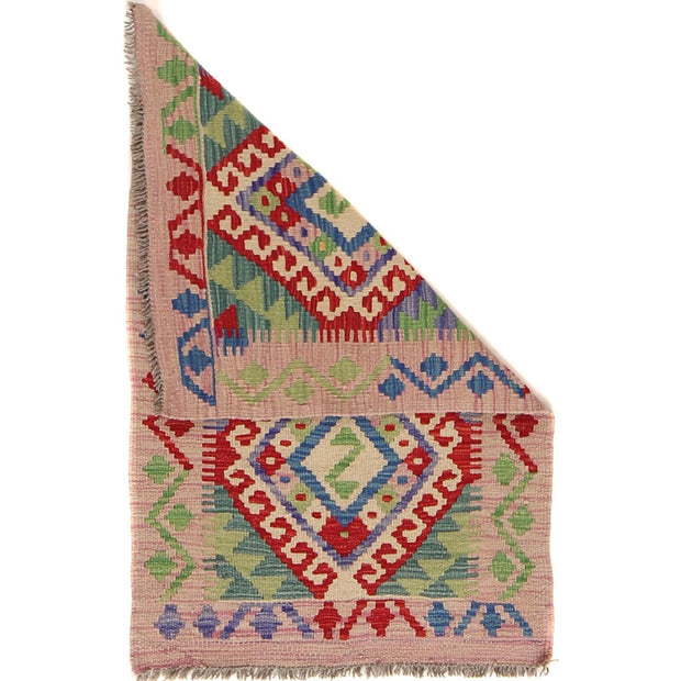 Handmade Turkish Design Wool Kilim 2' 1 x 3' 2" - No. AL78007