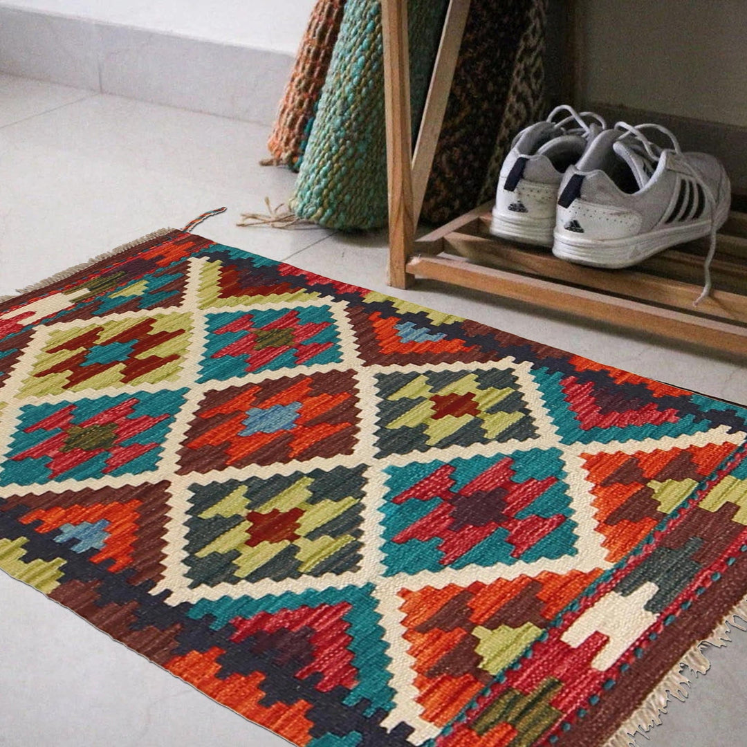 Small Size Chobi Kilim 2' 0 x 3' 0" - No. AL33309