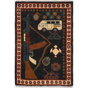 Handcrafted Afghan War Rug 2' 0" x 2' 10" - No. AL23631