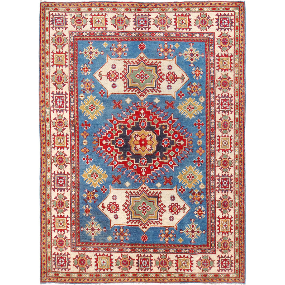 Hand knotted Kazak Carpet 4' 11" x 6' 7" - No. AL16673