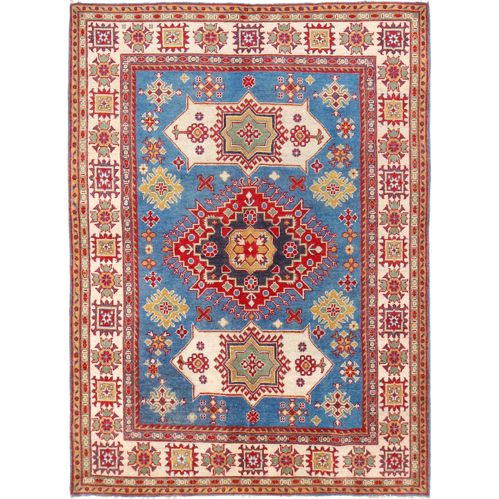 Hand knotted Kazak Carpet 4' 11" x 6' 7" - No. AL16673