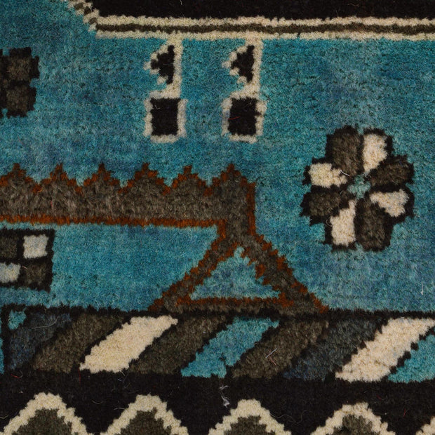 Handcrafted Afghan War Rug 2' 10" x 4' 3" - No. AL42648