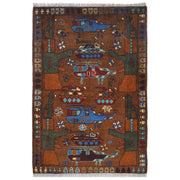 Authentic Afghan War Area Rug 2' 2" x 3' 2" - No. AL42419