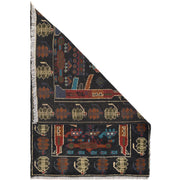 Authentic Afghan War Area Rug 2' 0" x 2' 10" - No. AL87111