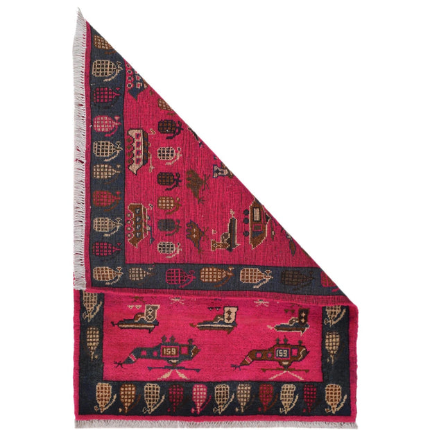 Authentic Afghan War Area Rug 2' 2" x 3' 0" - No. AL90302