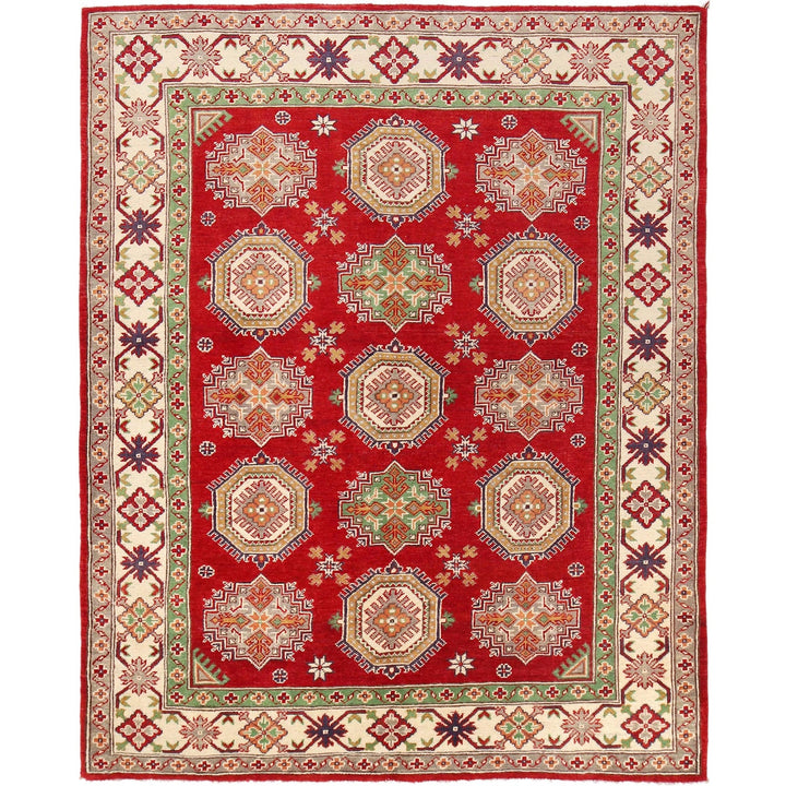 Handmade Kazak Area Rug 5' 1" x 6' 8" - No. AL54490