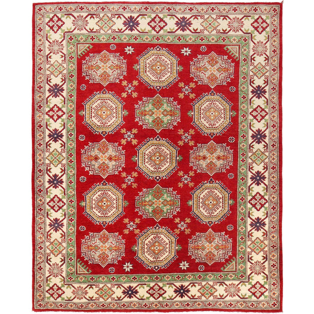 Handmade Kazak Area Rug 5' 1" x 6' 8" - No. AL54490