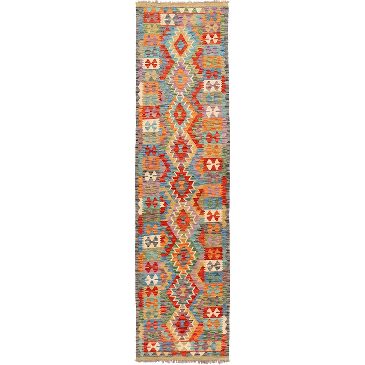Long Chobi Kilim Runner 2' 10" x 9' 7" - No. AL72125