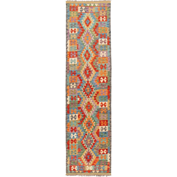Long Chobi Kilim Runner 2' 10" x 9' 7" - No. AL72125