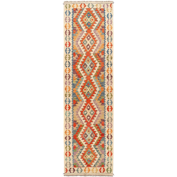 Hand Made Afghan Kilim Runner 2' 7" x 9' 11" - No. AL51988