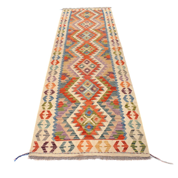 Hand Made Afghan Kilim Runner 2' 7" x 9' 11" - No. AL51988