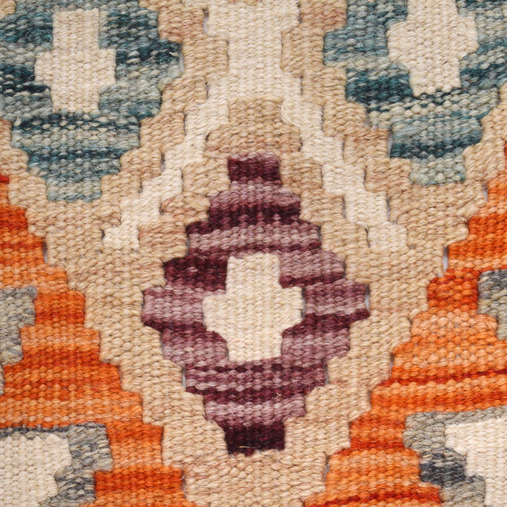 Hand Made Afghan Kilim Runner 2' 7" x 9' 11" - No. AL51988