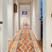 Hand Made Afghan Kilim Runner 2' 7" x 9' 11" - No. AL51988