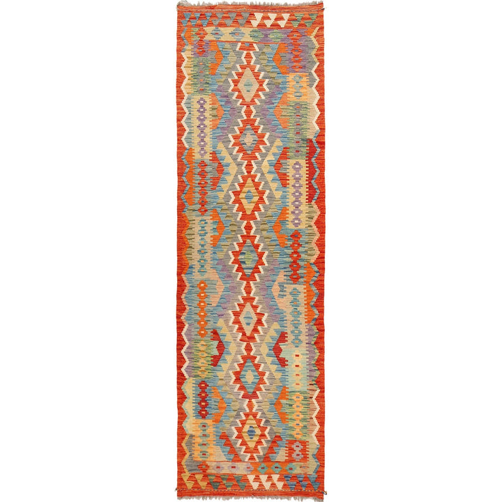 Hand Made Afghan Kilim Runner 2' 9" x 9' 7" - No. AL59652