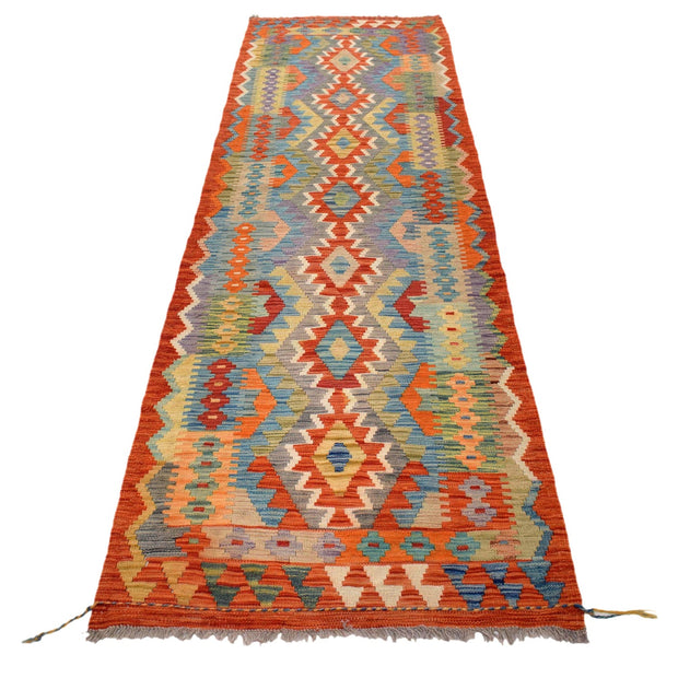 Hand Made Afghan Kilim Runner 2' 9" x 9' 7" - No. AL59652